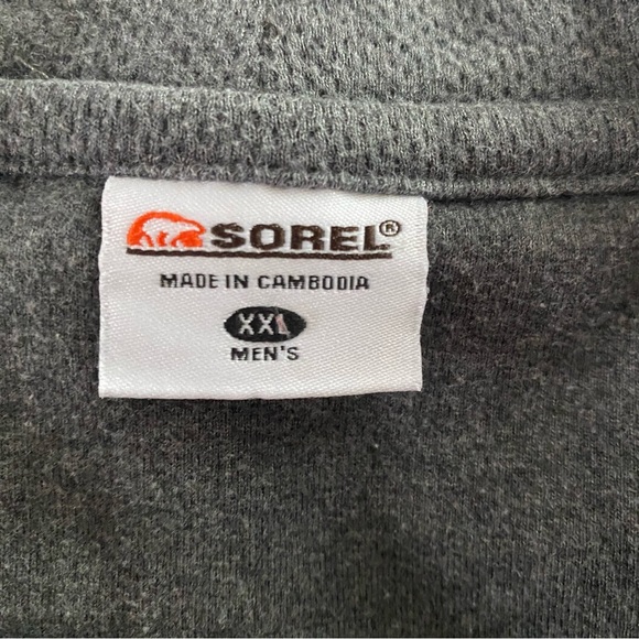 Sorel Men’s Gray Long Sleeve Crewneck Shirt Size XXL EUC - Picture 5 of 8